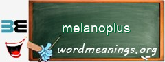 WordMeaning blackboard for melanoplus